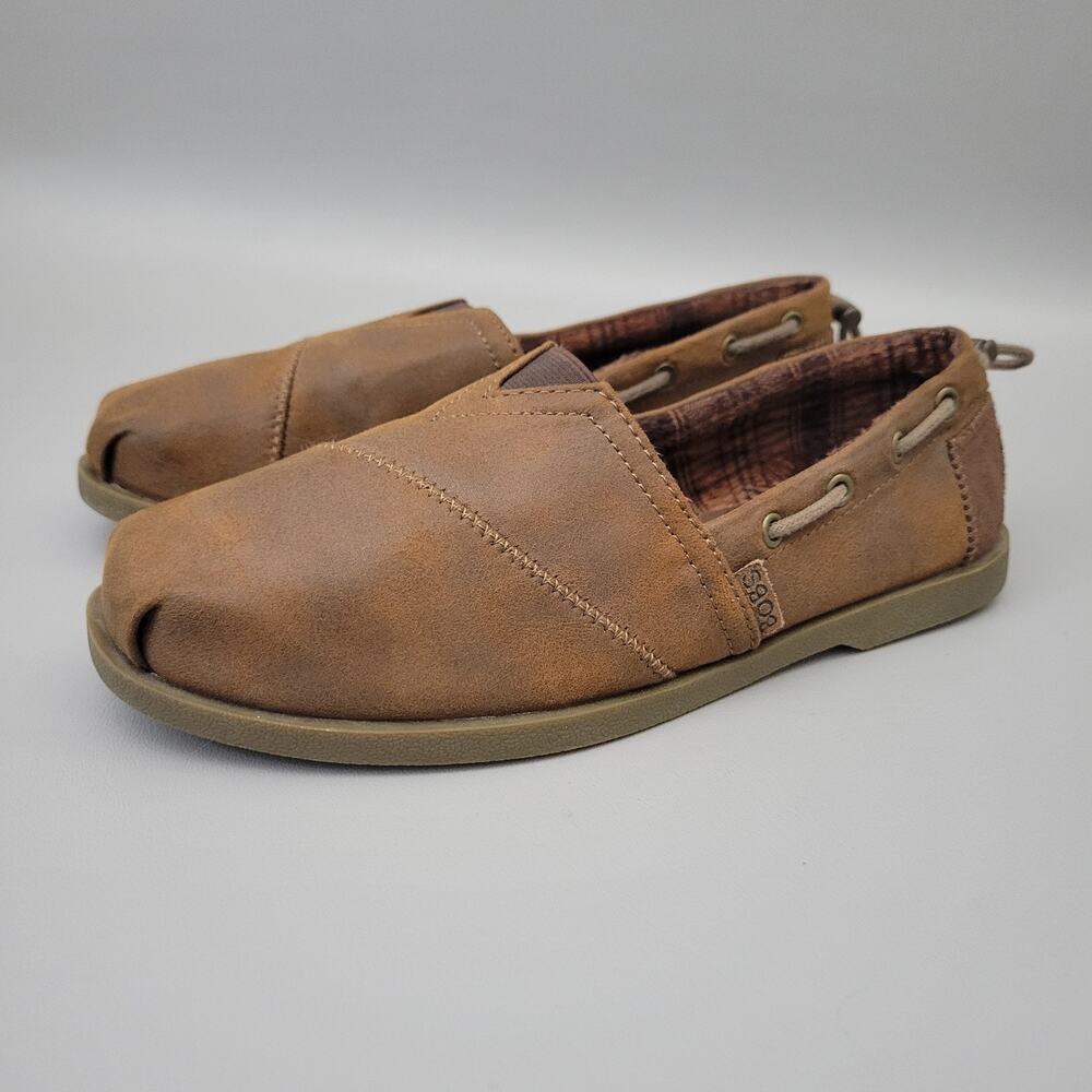 Bobs from Skechers Memory Foam Stretch Fit Womens Size 8 US Brown Shoes